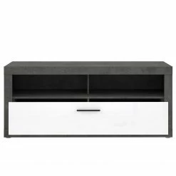 Loftscape Meuble TV Vetras I - Blanc brillant / Imitation béton -loftscape Boutique 1000344674 220414 040 DETAILS P000000001000344674