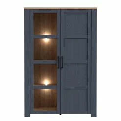 Ridgevalley Vitrine Vassia I - Imitation chêne Navy / Imitation chêne Riviera -loftscape Boutique 1000344686 220414 035 DETAILS P000000001000344686