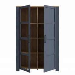 Ridgevalley Vitrine Vassia I - Imitation chêne Navy / Imitation chêne Riviera -loftscape Boutique 1000344686 220414 050 DETAILS P000000001000344686