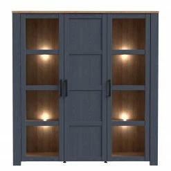 Ridgevalley Vitrine Vassia II - Imitation chêne Navy / Imitation chêne Riviera -loftscape Boutique 1000344687 220414 035 DETAILS P000000001000344687