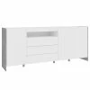Loftscape Buffet Urban II - Éclairage inclus - Blanc / Imitation chêne gris