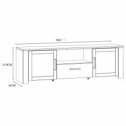 Ridgevalley Meuble TV Vassia - Imitation chêne Navy / Imitation chêne Riviera -loftscape Boutique 1000344690 220414 500 SKETCH DETAILS P000000001000344690 sketch