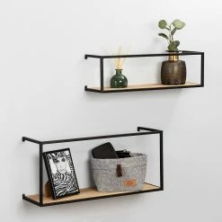 WENKO Étagère murale Geo (2) - Bambou massif / Métal - Bambou / Noir 12 WENKO Étagère murale Geo (2) - Bambou massif / Métal - Bambou / Noir -loftscape Boutique 1000345605 220412 021 MOOD DETAILS P000000001000345605 mood