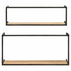 WENKO Étagère murale Geo (2) - Bambou massif / Métal - Bambou / Noir 13 WENKO Étagère murale Geo (2) - Bambou massif / Métal - Bambou / Noir -loftscape Boutique 1000345605 220412 030 DETAILS P000000001000345605