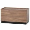 Red Living Table basse Valbo - Placage en bois véritable - Noyer / Pin noir - Largeur : 40 cm