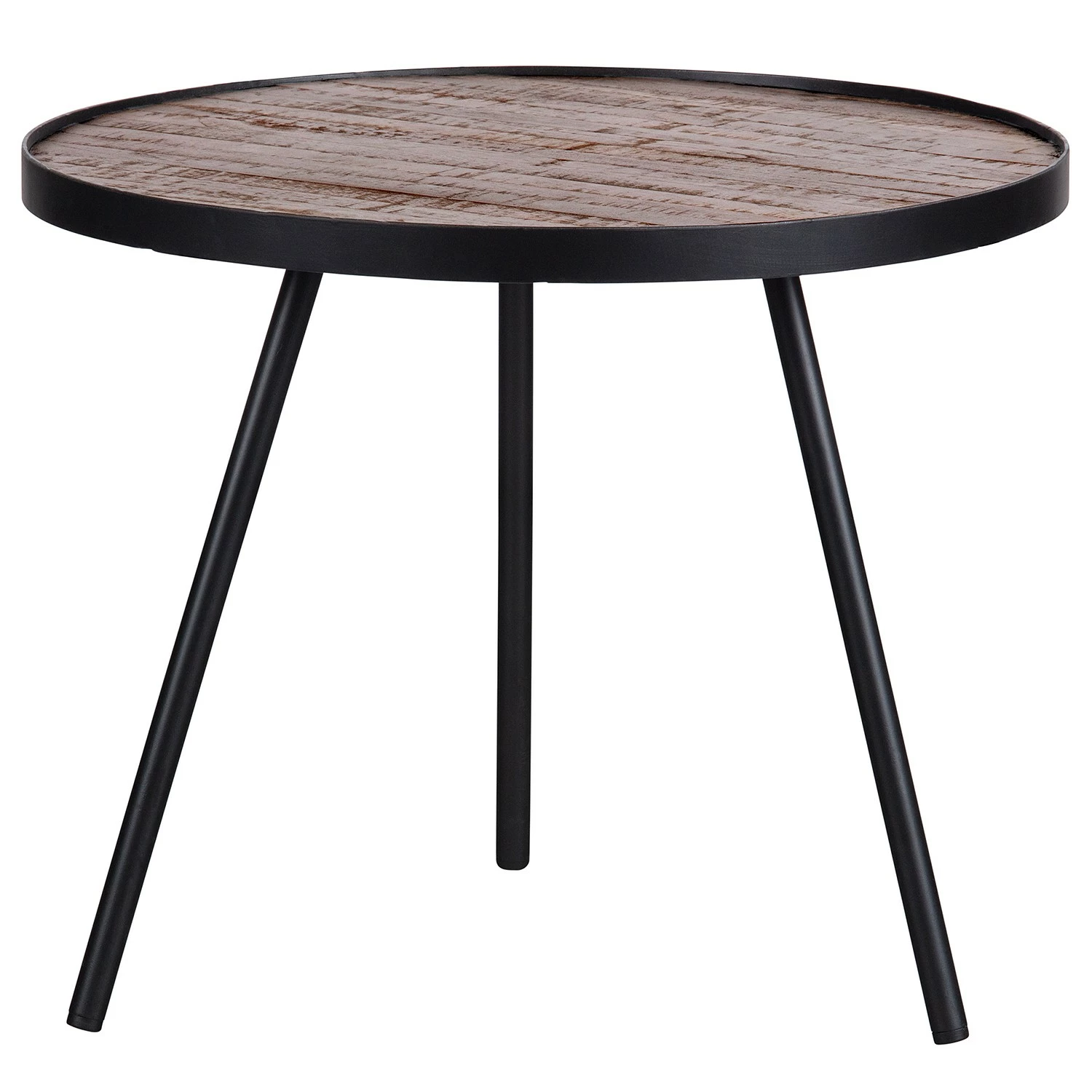 Red Living Tables basses Vabell (lot de 3) - Teck massif / Métal - Teck / Noir 7 Red Living Tables basses Vabell (lot de 3) - Teck massif / Métal - Teck / Noir – Image 5