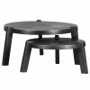 Red Living Table basse Tarsa - Aluminium - Noir