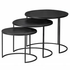 Red Living Bouts de canapé Vansö (lot de 3) - Métal - Marron foncé 11 Red Living Bouts de canapé Vansö (lot de 3) - Métal - Marron foncé -loftscape Boutique 1000345820 220428 030 DETAILS P000000001000345820