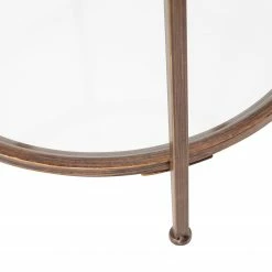 Red Living Bout de canapé Roslev - Verre / Métal - Laiton -loftscape Boutique 1000345821 220428 050 DETAILS P000000001000345821