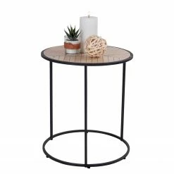 Red Living Bout de canapé Talisay - Placage en bois véritable / Métal - Paulownia / Noir 15 Red Living Bout de canapé Talisay - Placage en bois véritable / Métal - Paulownia / Noir -loftscape Boutique 1000345883 220428 040 DETAILS P000000001000345883