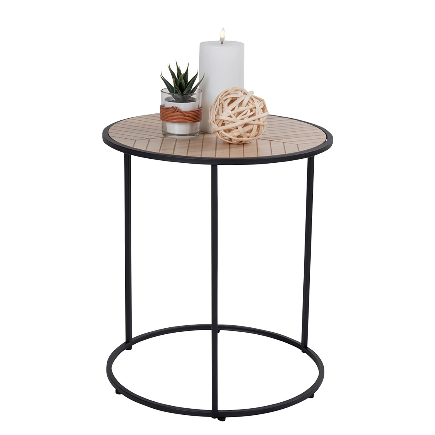 Red Living Bout de canapé Talisay - Placage en bois véritable / Métal - Paulownia / Noir 8 Red Living Bout de canapé Talisay - Placage en bois véritable / Métal - Paulownia / Noir – Image 6