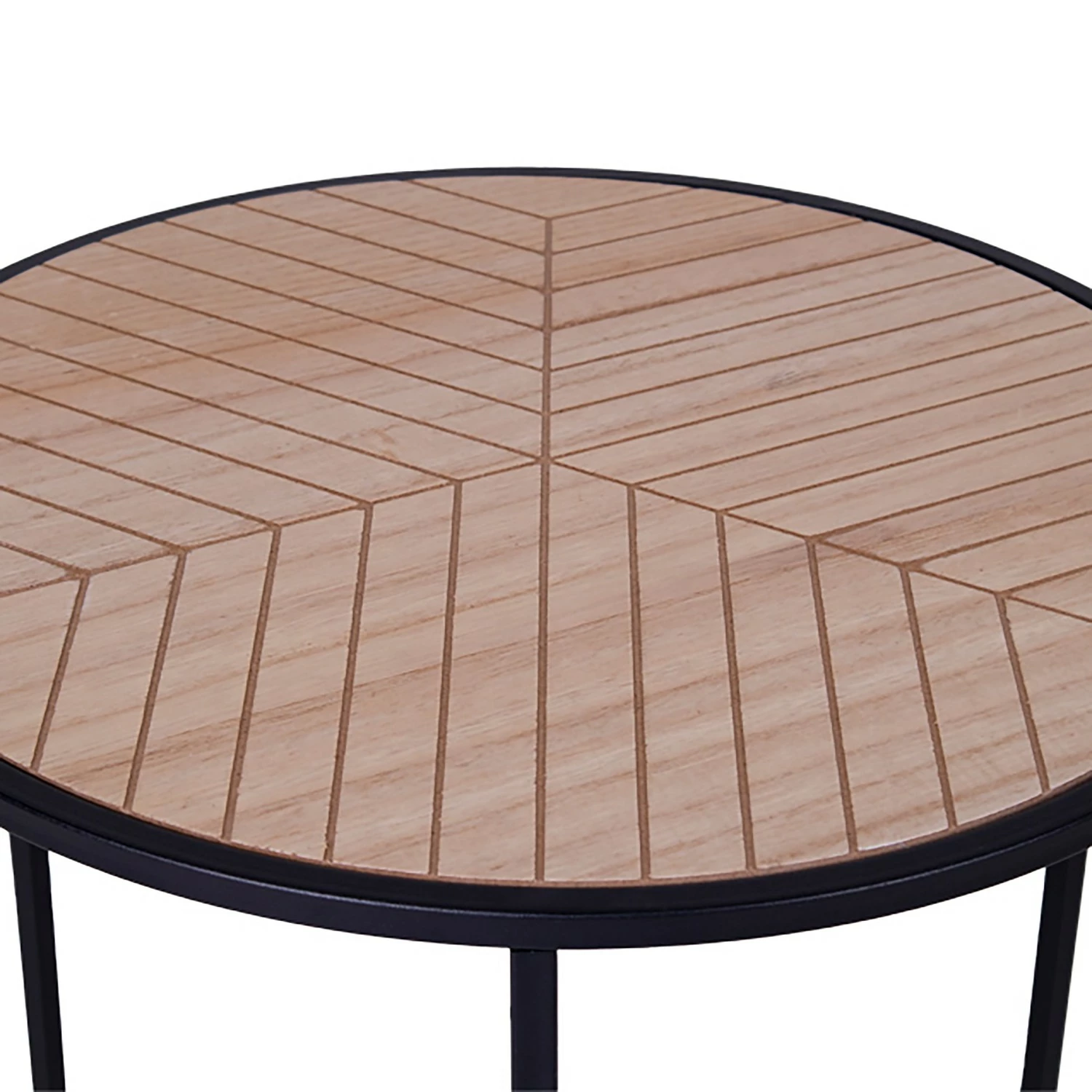 Red Living Bout de canapé Talisay - Placage en bois véritable / Métal - Paulownia / Noir 9 Red Living Bout de canapé Talisay - Placage en bois véritable / Métal - Paulownia / Noir – Image 7