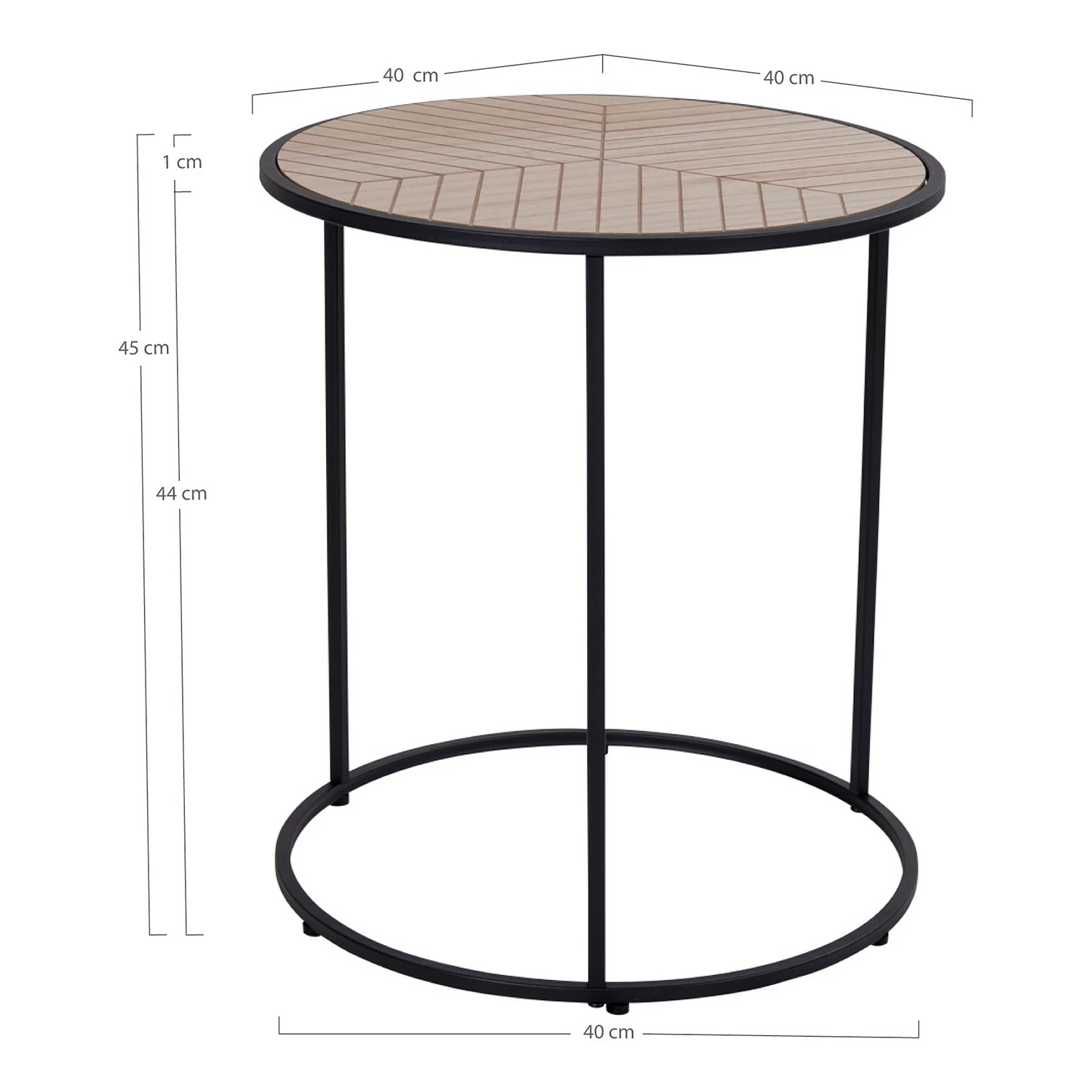 Red Living Bout de canapé Talisay - Placage en bois véritable / Métal - Paulownia / Noir 10 Red Living Bout de canapé Talisay - Placage en bois véritable / Métal - Paulownia / Noir – Image 8