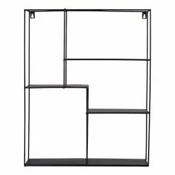 Red Living Étagère murale Tampa II - Métal - Noir -loftscape Boutique 1000345890 220428 030 DETAILS P000000001000345890