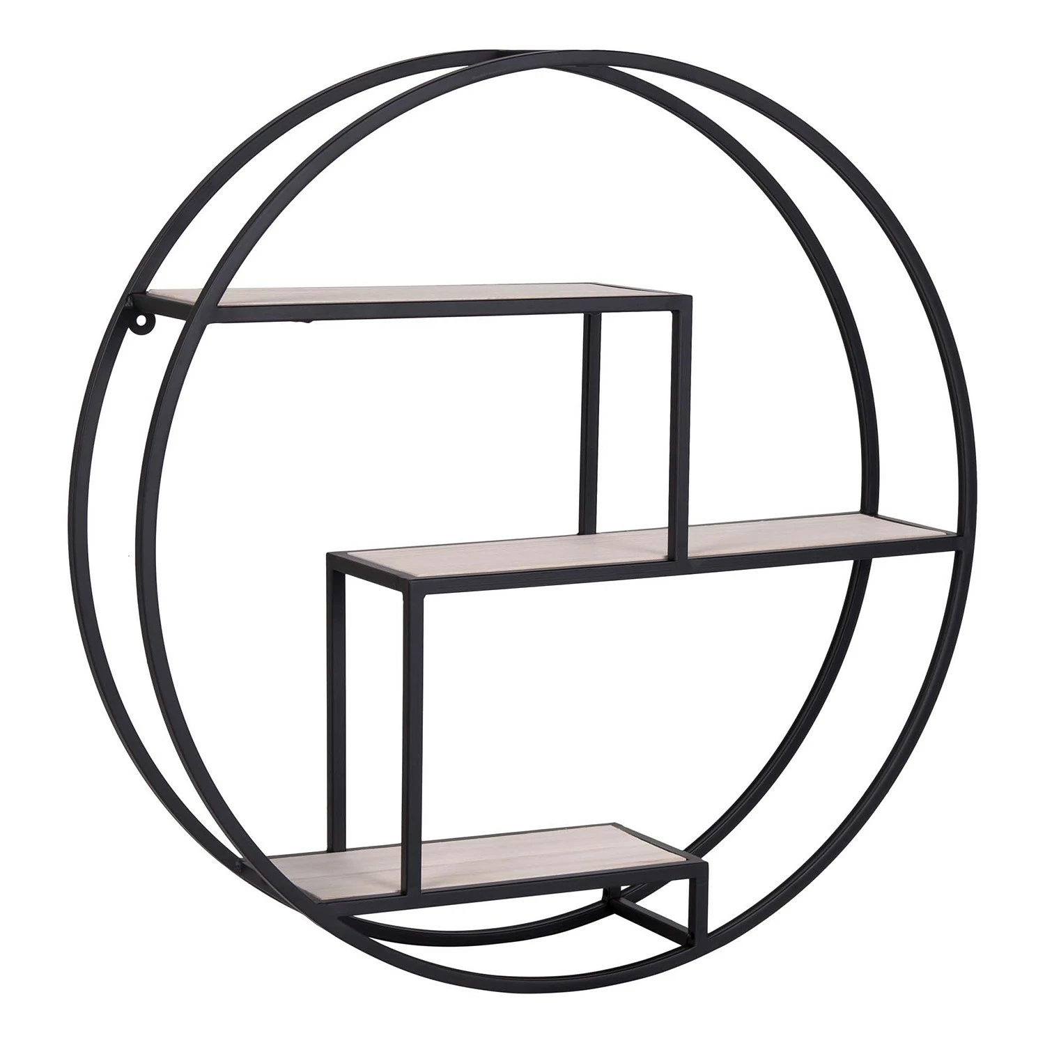 Red Living Étagère murale Sling - Paulownia massif / Métal - Paulownia / Noir 3 Red Living Étagère murale Sling - Paulownia massif / Métal - Paulownia / Noir