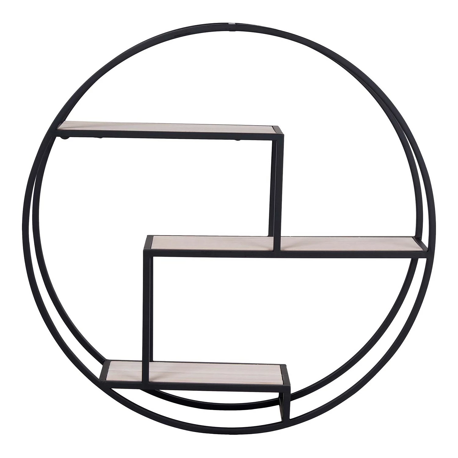 Red Living Étagère murale Sling - Paulownia massif / Métal - Paulownia / Noir 4 Red Living Étagère murale Sling - Paulownia massif / Métal - Paulownia / Noir – Image 2