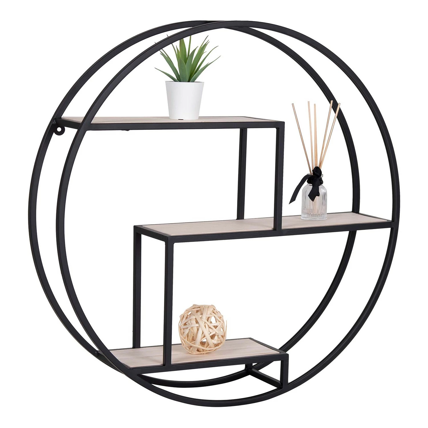 Red Living Étagère murale Sling - Paulownia massif / Métal - Paulownia / Noir 6 Red Living Étagère murale Sling - Paulownia massif / Métal - Paulownia / Noir – Image 4