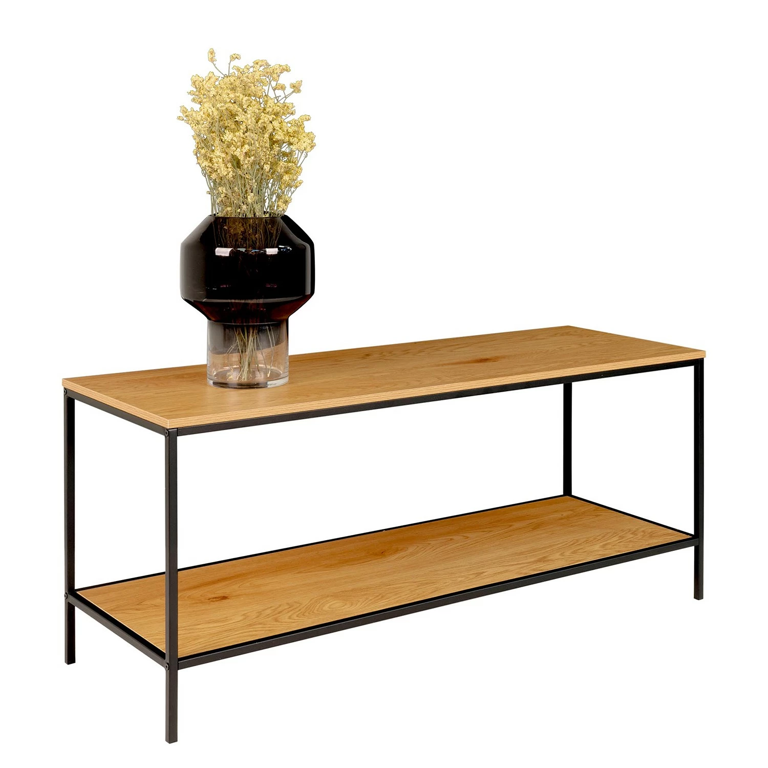 Red Living Meuble TV Arette - Imitation chêne / Noir 7 Red Living Meuble TV Arette - Imitation chêne / Noir – Image 5