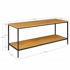 Red Living Meuble TV Arette - Imitation chêne / Noir 13 Red Living Meuble TV Arette - Imitation chêne / Noir -loftscape Boutique 1000345902 220428 500 SKETCH DETAILS P000000001000345902 sketch