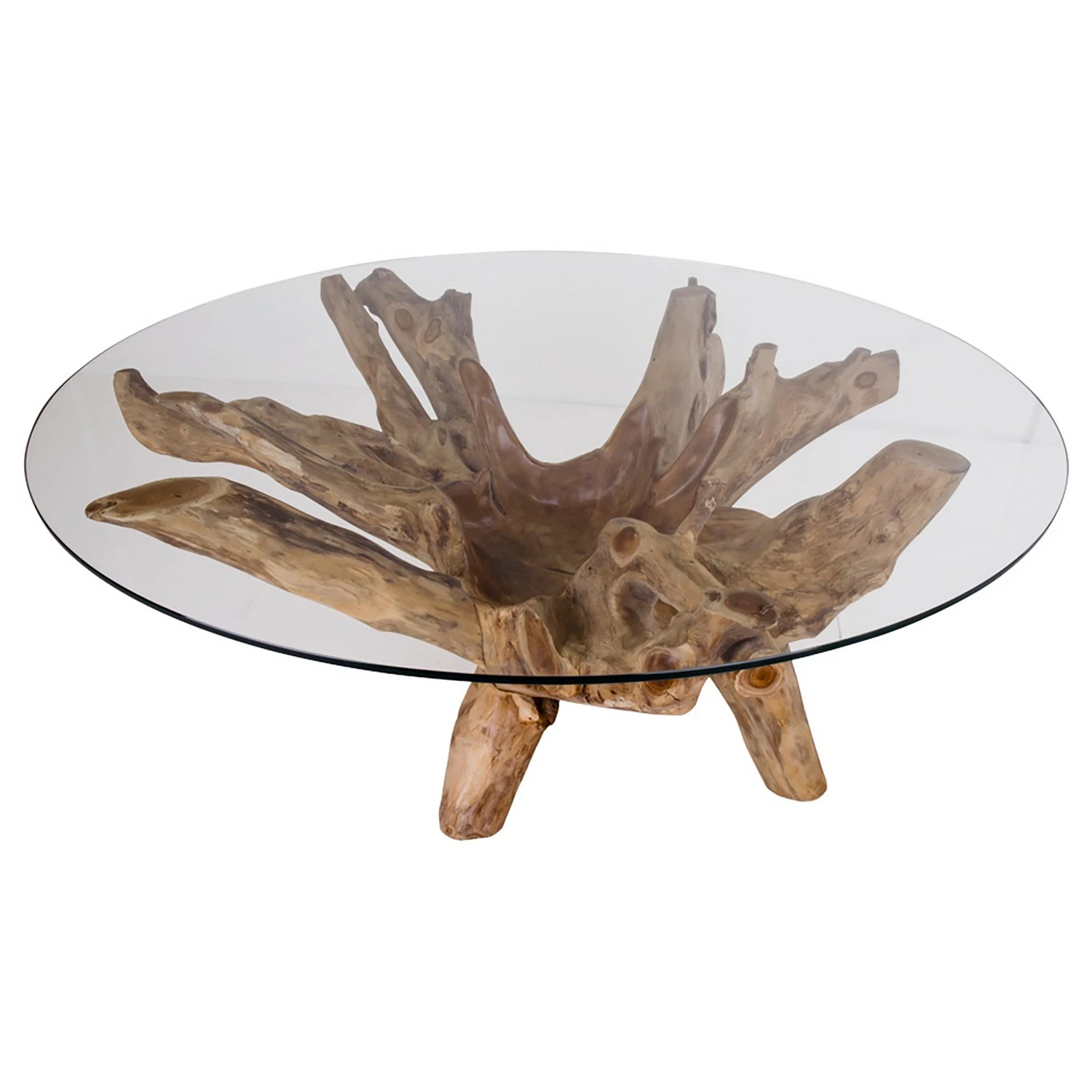 Naturoo Table basse Slobo - Verre / Teck massif - Teck 6 Naturoo Table basse Slobo - Verre / Teck massif - Teck – Image 4