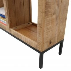 Ars manufacti Étagère de bureau Torres - Manguier massif / Métal - Largeur : 80 cm 10 Ars manufacti Étagère de bureau Torres - Manguier massif / Métal - Largeur : 80 cm -loftscape Boutique 1000346341 220826 031 DETAILS P000000001000346341