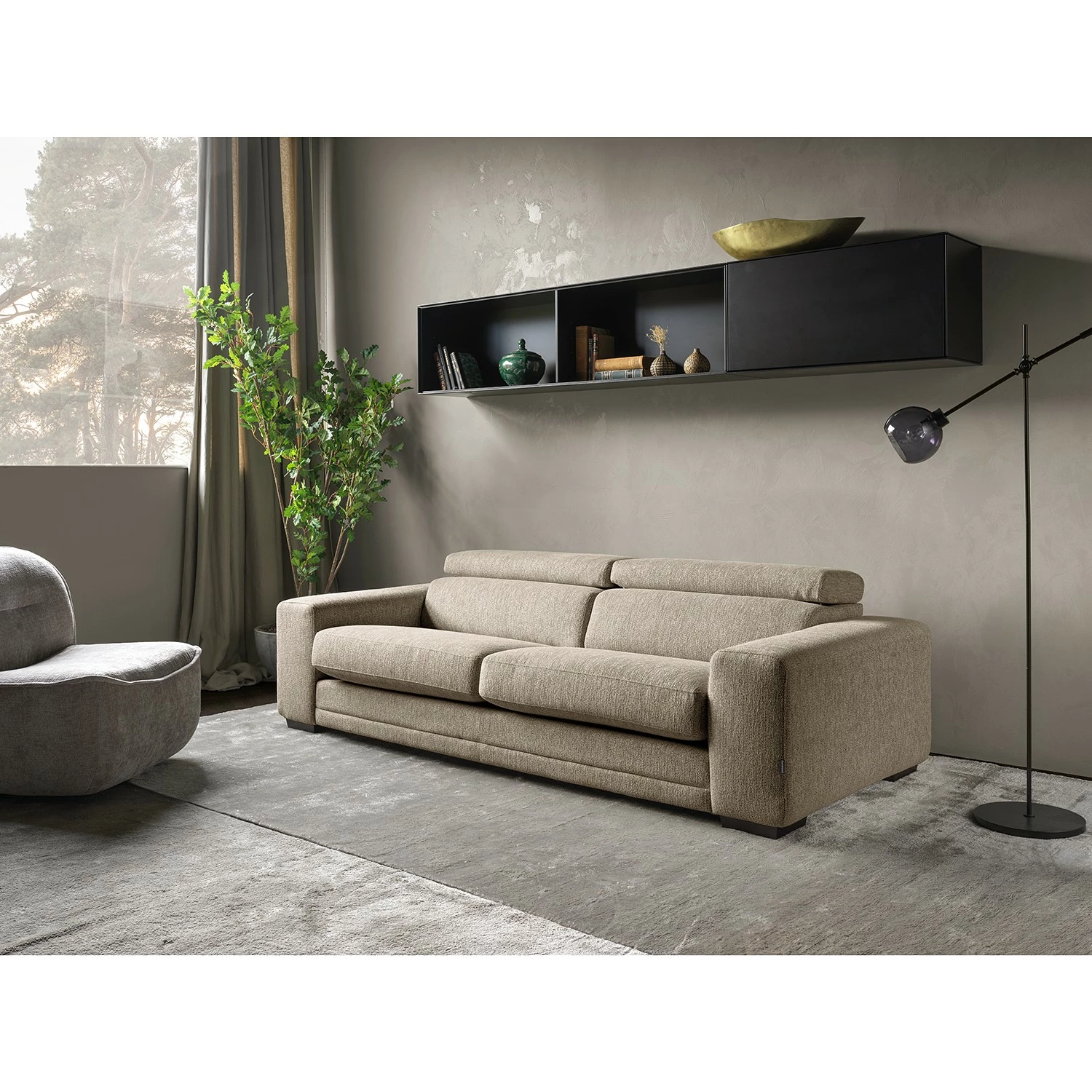 Loftscape Canapé Penpont (2 places) - Tissu Kaja: Anthracite 4 Loftscape Canapé Penpont (2 places) - Tissu Kaja: Anthracite – Image 2