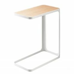 Yamazaki Bout de canapé Frame - Frêne massif / Métal - Blanc