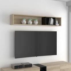 Loftscape Étagère murale Pesaro - Imitation chêne artisan / Noir -loftscape Boutique 1000348097 220603 020 MOOD DETAILS P000000001000348097 mood