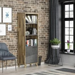 Fredriks Étagères de bureau Winster - Imitation chêne / Imitation béton -loftscape Boutique 1000348165 220505 020 MOOD DETAILS P000000001000348165 mood