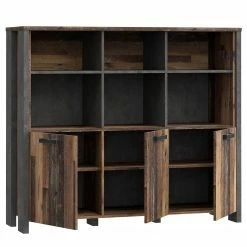 Fredriks Étagères de bureau Clifford - Imitation bois recyclé / Gris foncé 14 Fredriks Étagères de bureau Clifford - Imitation bois recyclé / Gris foncé -loftscape Boutique 1000348167 220505 032 DETAILS P000000001000348167