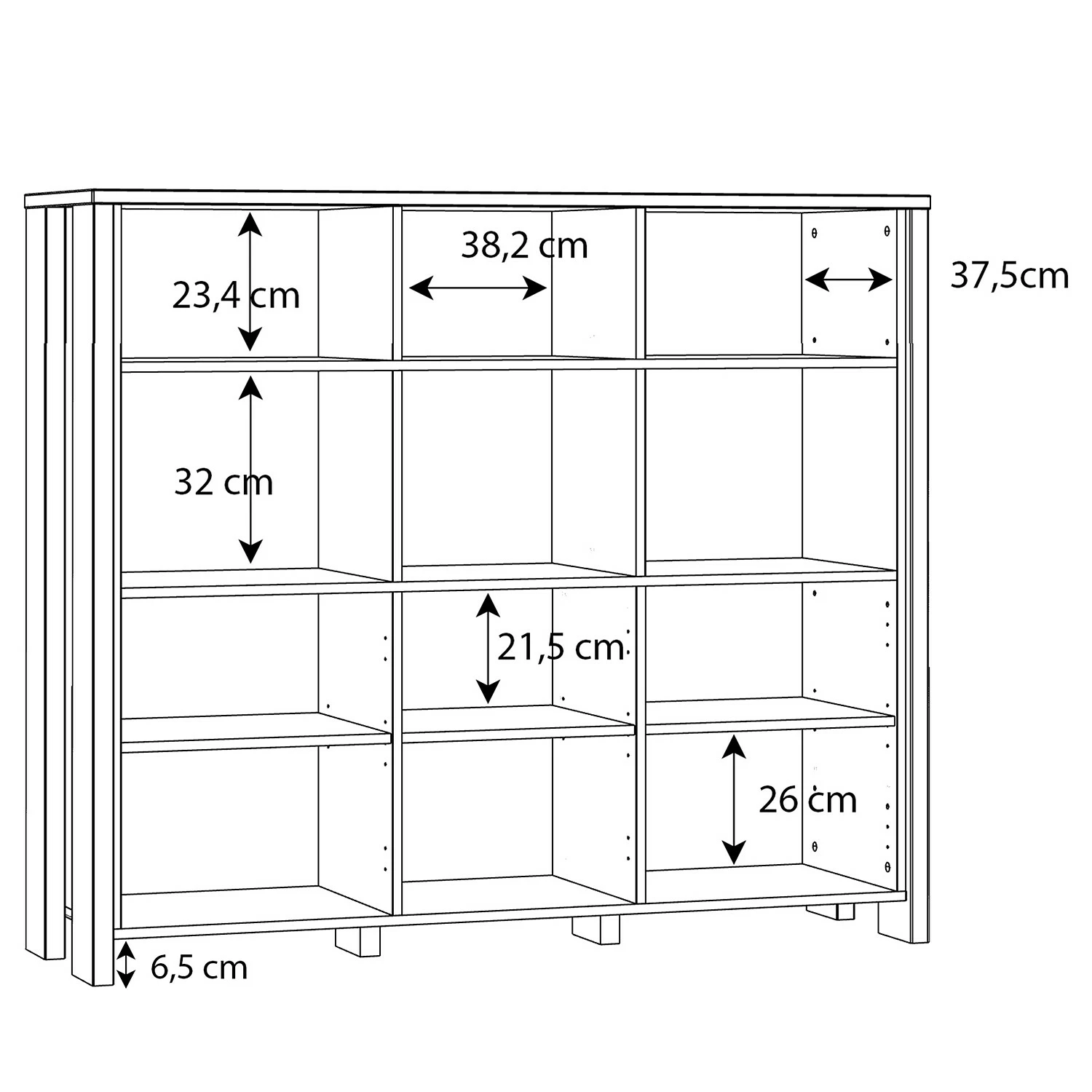Fredriks Étagères de bureau Clifford - Imitation bois recyclé / Gris foncé 10 Fredriks Étagères de bureau Clifford - Imitation bois recyclé / Gris foncé – Image 8