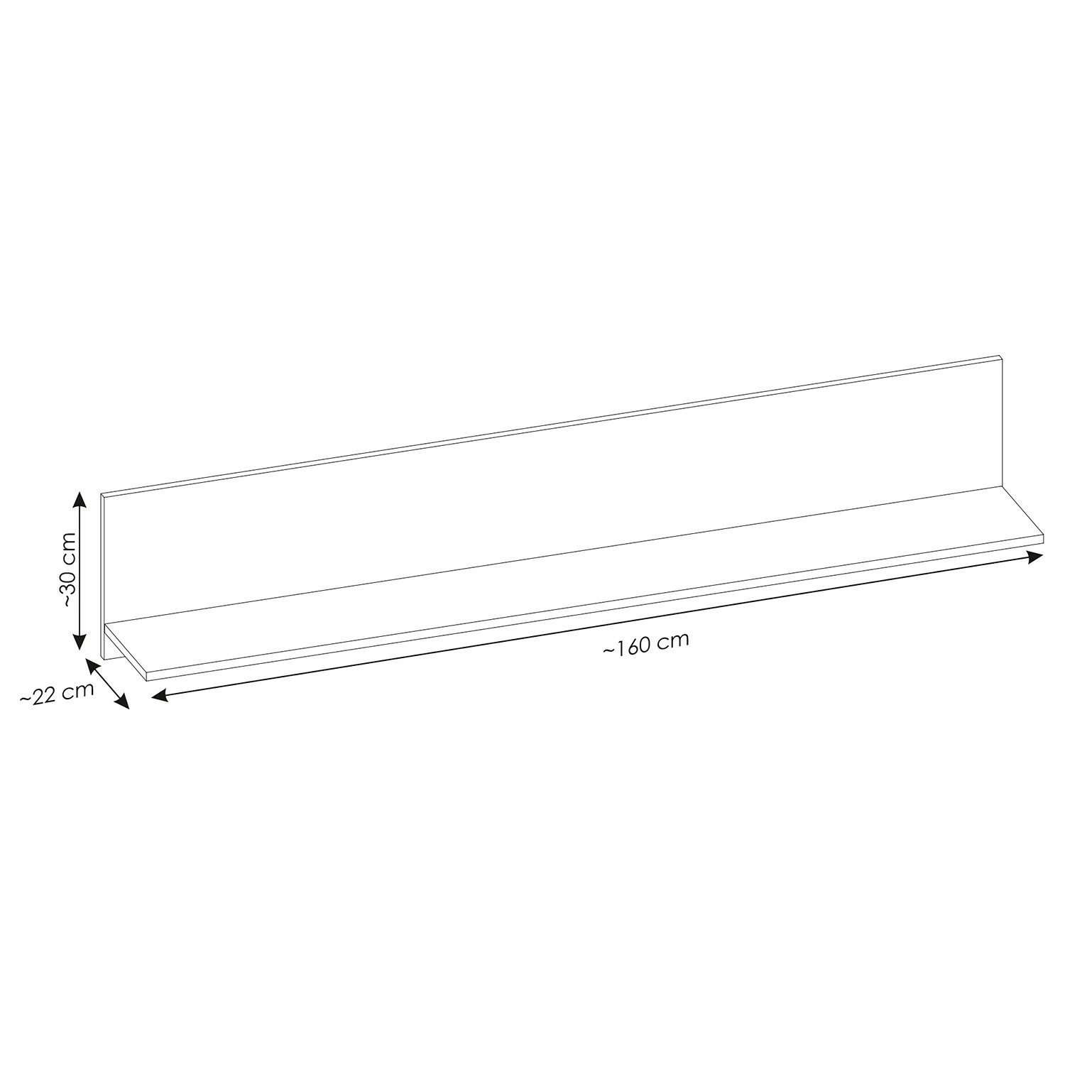 Ridgevalley Tablette murale Shutter - Imitation chêne 9 Ridgevalley Tablette murale Shutter - Imitation chêne – Image 7