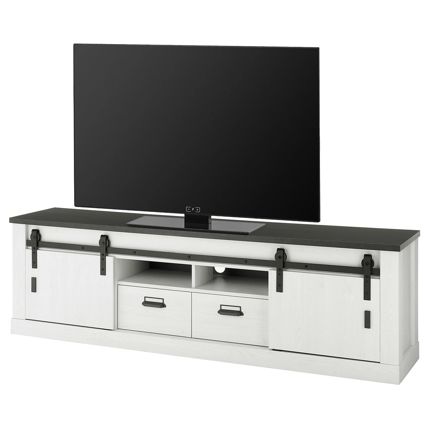 Ridgevalley Meuble TV Shutter II - Imitation pin blanc 3 Ridgevalley Meuble TV Shutter II - Imitation pin blanc