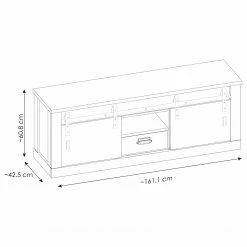 Ridgevalley Meuble TV Shutter I - Imitation pin blanc -loftscape Boutique 1000348678 220505 500 SKETCH DETAILS P000000001000348678 sketch