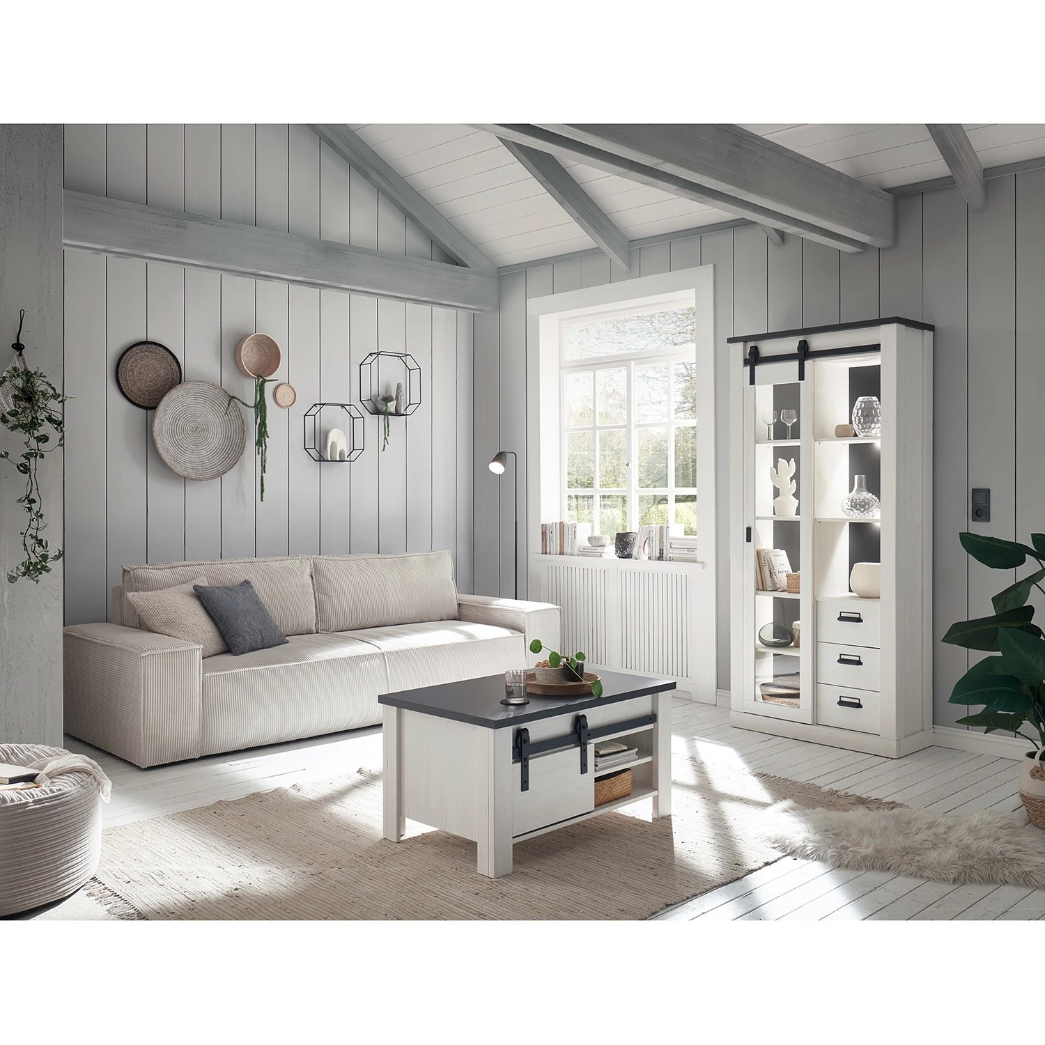 Ridgevalley Table basse Shutter - Imitation pin blanc 6 Ridgevalley Table basse Shutter - Imitation pin blanc – Image 4