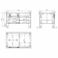 Ridgevalley Table basse Shutter - Imitation pin blanc 17 Ridgevalley Table basse Shutter - Imitation pin blanc -loftscape Boutique 1000348679 220505 501 SKETCH DETAILS P000000001000348679 sketch