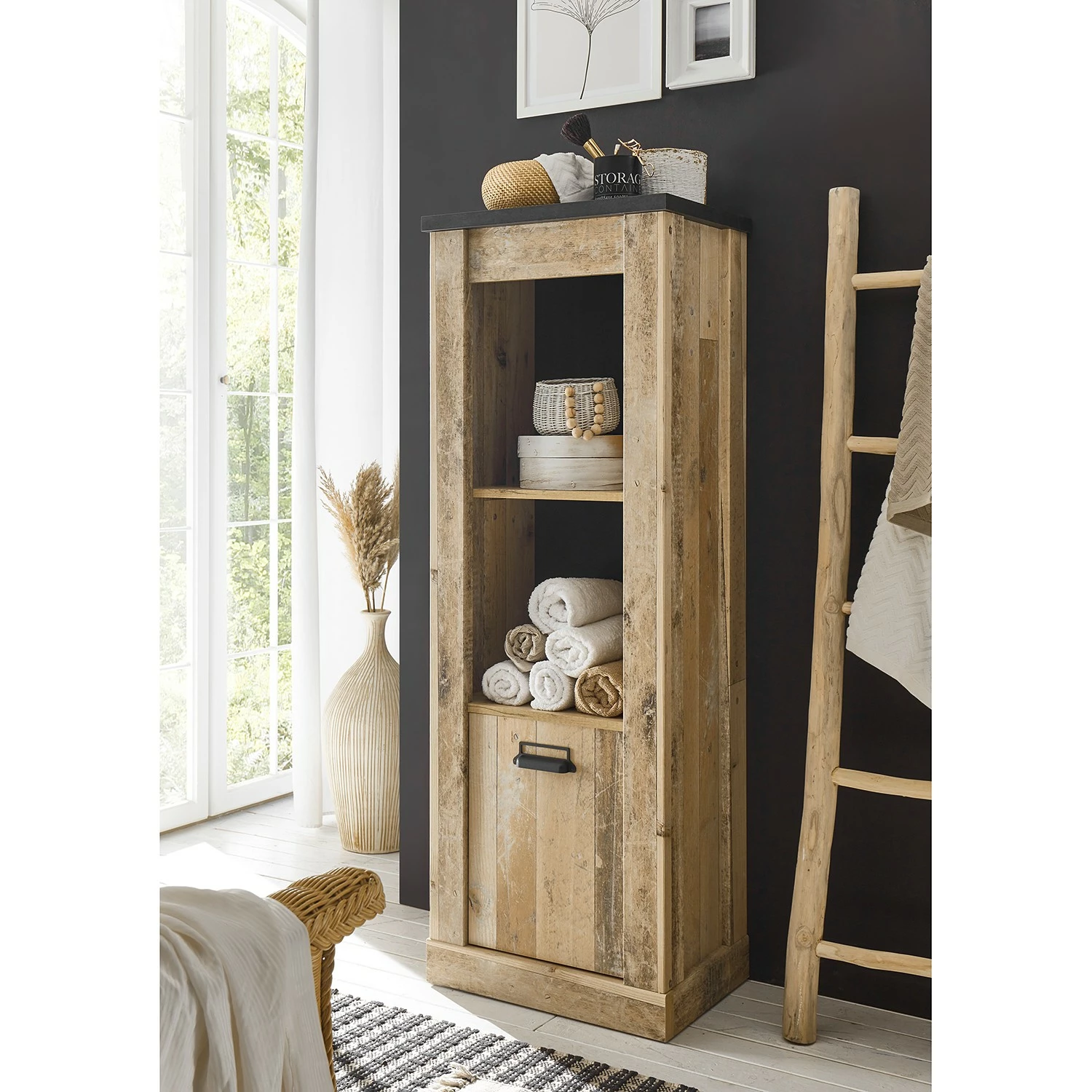 Ridgevalley Étagère Shutter - Imitation chêne 5 Ridgevalley Étagère Shutter - Imitation chêne – Image 3