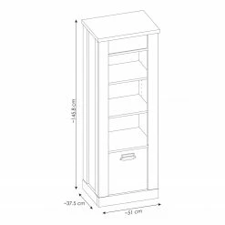 Ridgevalley Étagère Shutter - Imitation chêne 26 Ridgevalley Étagère Shutter - Imitation chêne -loftscape Boutique 1000348689 220505 500 SKETCH DETAILS P000000001000348689 sketch