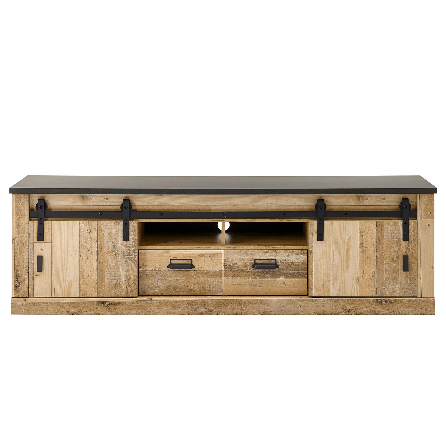 Ridgevalley Meuble TV Shutter II - Imitation chêne 7 Ridgevalley Meuble TV Shutter II - Imitation chêne – Image 5