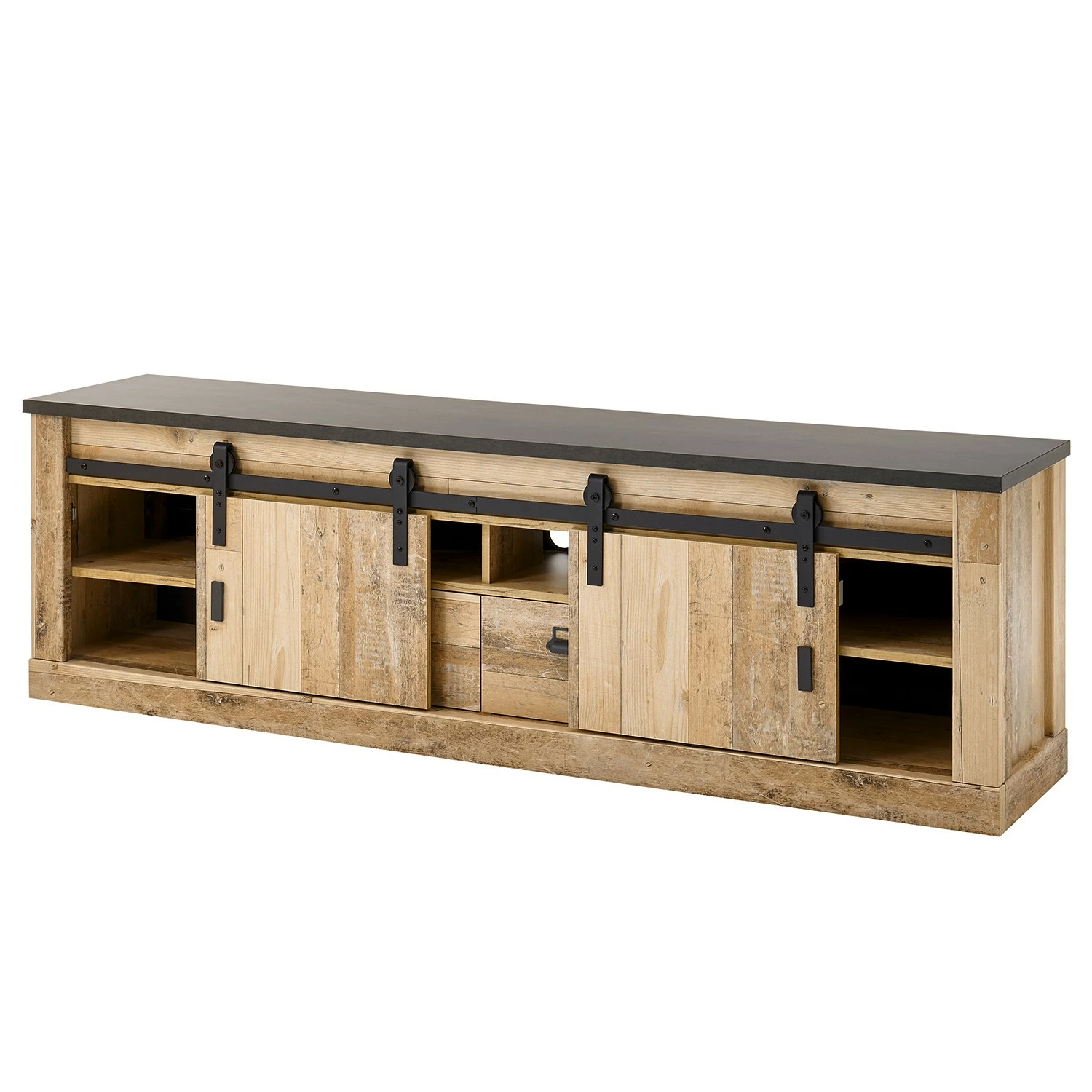 Ridgevalley Meuble TV Shutter II - Imitation chêne 9 Ridgevalley Meuble TV Shutter II - Imitation chêne – Image 7