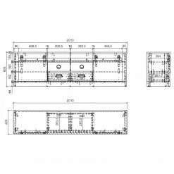 Ridgevalley Meuble TV Shutter II - Imitation chêne 19 Ridgevalley Meuble TV Shutter II - Imitation chêne -loftscape Boutique 1000348694 220505 501 SKETCH DETAILS P000000001000348694 sketch