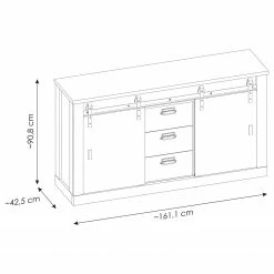 Ridgevalley Enfilade Shutter I - Imitation chêne -loftscape Boutique 1000348697 220505 500 SKETCH DETAILS P000000001000348697 sketch