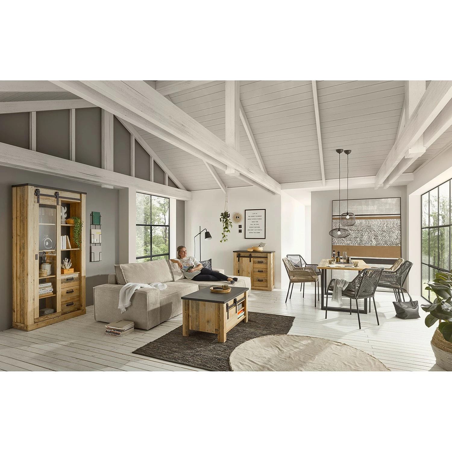 Ridgevalley Table basse Shutter - Imitation chêne 7 Ridgevalley Table basse Shutter - Imitation chêne – Image 5