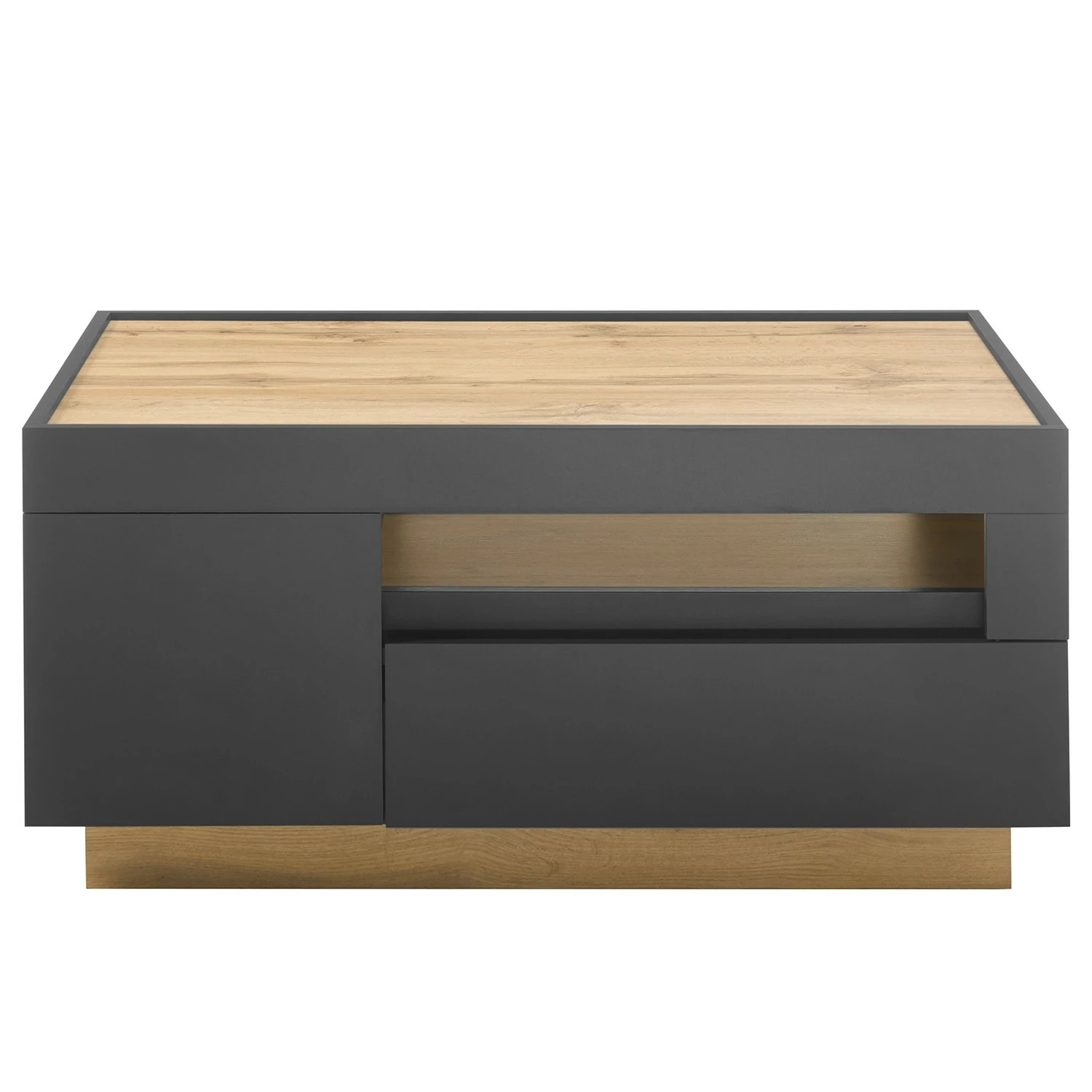 Loftscape Table basse Accra - Anthracite / Imitation chêne 7 Loftscape Table basse Accra - Anthracite / Imitation chêne – Image 5