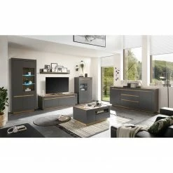 Loftscape Vitrine haute Accra - Anthracite / Imitation chêne -loftscape Boutique 1000348817 220506 023 MOOD DETAILS P000000001000348817 mood