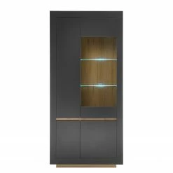 Loftscape Vitrine haute Accra - Anthracite / Imitation chêne -loftscape Boutique 1000348817 220506 030 DETAILS P000000001000348817