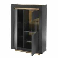 Loftscape Buffet haut Accra - Anthracite / Imitation chêne 14 Loftscape Buffet haut Accra - Anthracite / Imitation chêne -loftscape Boutique 1000348821 220506 031 DETAILS P000000001000348821