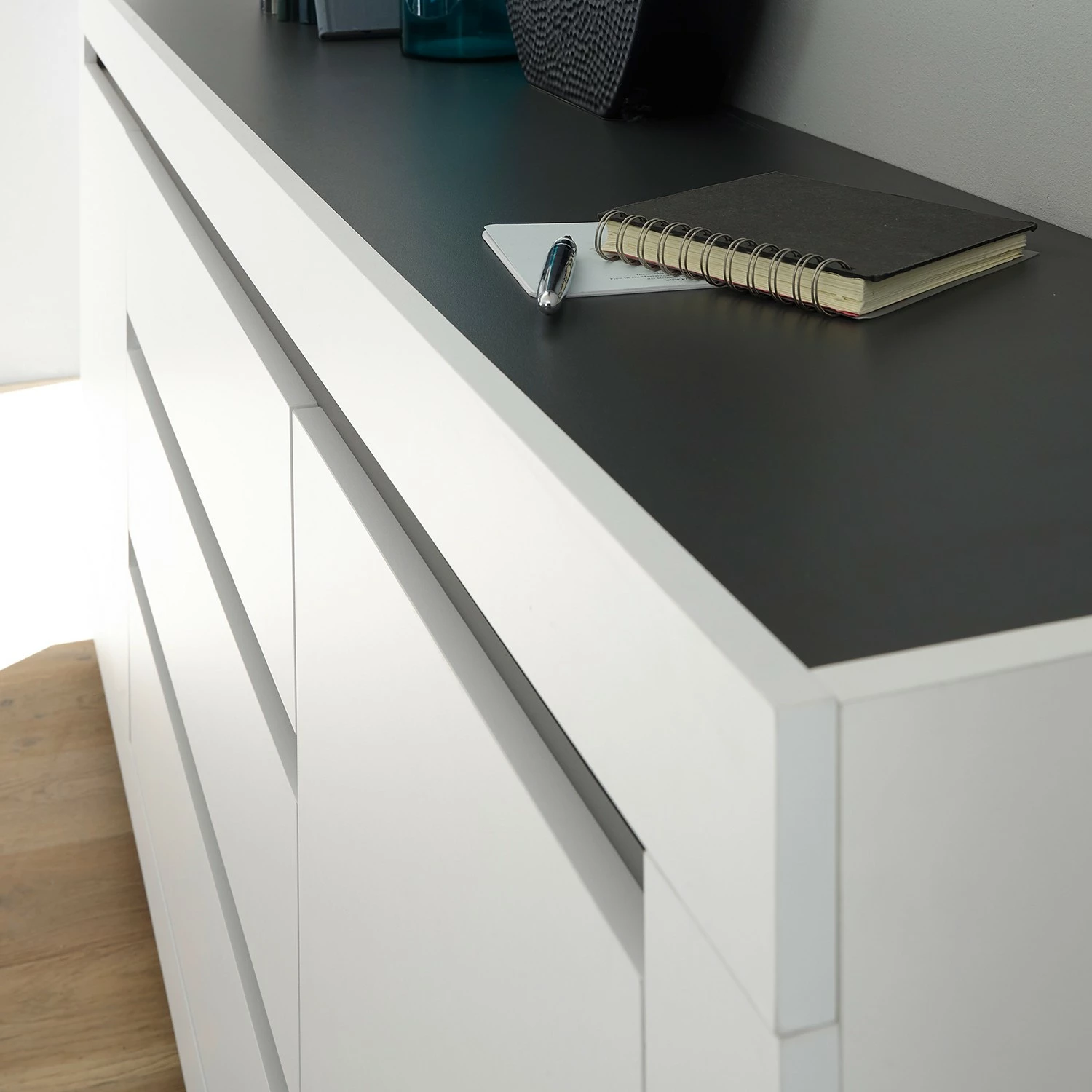 Loftscape Buffet Accra - Blanc / Anthracite 9 Loftscape Buffet Accra - Blanc / Anthracite – Image 7