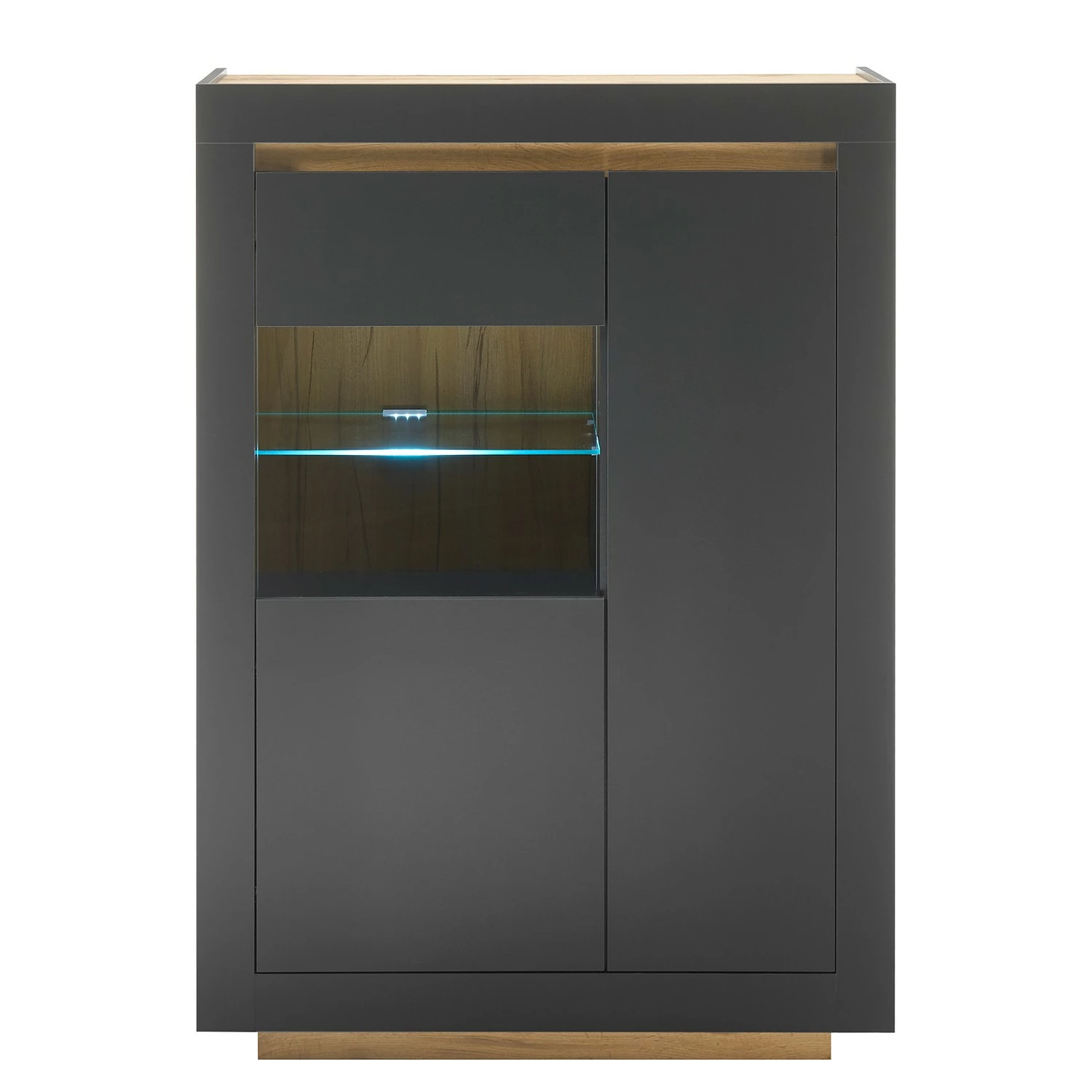 Loftscape Ensemble meubles TV Accra II (4 élém.) - Anthracite / Imitation chêne 14 Loftscape Ensemble meubles TV Accra II (4 élém.) - Anthracite / Imitation chêne – Image 12