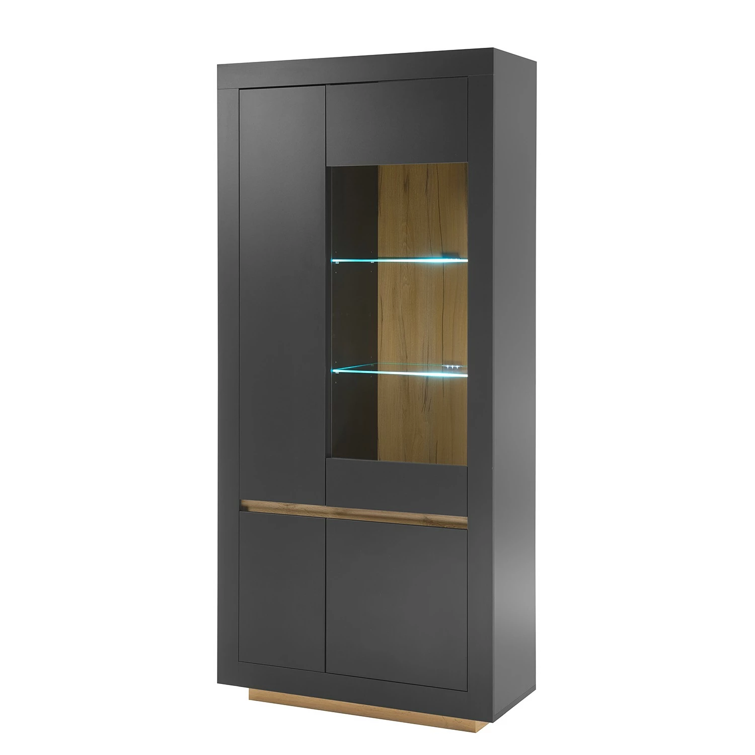 Loftscape Ensemble meubles TV Accra II (4 élém.) - Anthracite / Imitation chêne 16 Loftscape Ensemble meubles TV Accra II (4 élém.) - Anthracite / Imitation chêne – Image 14